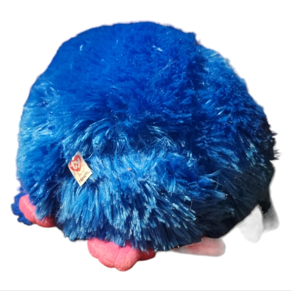 Vtg 2012 Ty Jerry Monstaz Blue Monster Cozy Big Pink Eyes Ears Hands Feet Nose - Picture 5 of 7